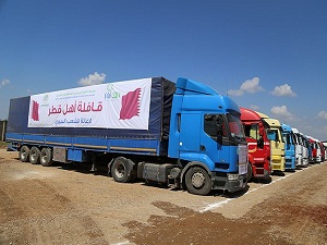 Suriye'ye 134 tırlık yardım