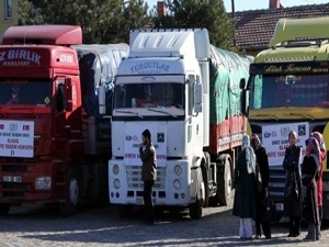 Suriyelilere yardımlar sürüyor