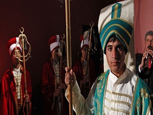 Ramallah sokaklarında mehter takımı