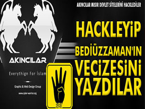 Hackleyip Bediüzzaman'ın vecizesini yazdılar
