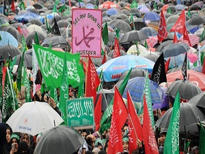 Yağmura rağmen Peygamber coşkusu