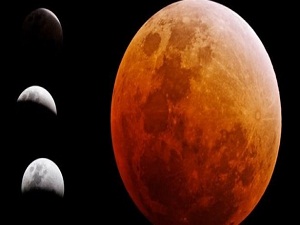 Kanlı ay tutulması başladı