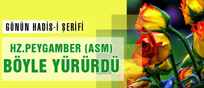 Hz. Peygamber (asm) böyle yürürdü