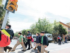 Okulda zabıta nöbeti