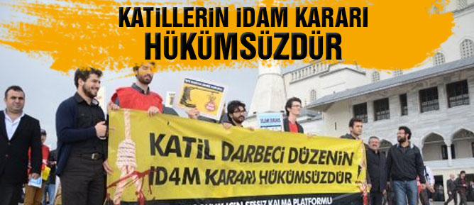 Kocatepe Camii önünde Mısır'daki idam kararı protesto edildi