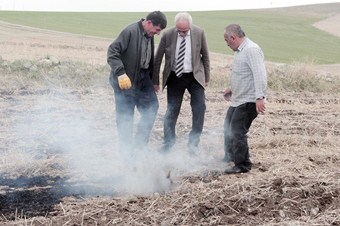 Anız yakılmasına 'ÇATAK' projeli önlem