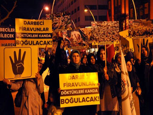 Türkiye Mısır'daki zalimlere karşı ayaklandı