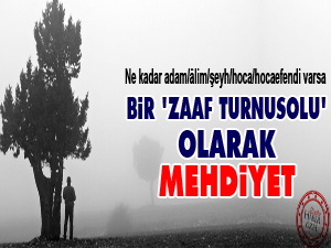 Bir 'zaaf turnusolu' olarak Mehdiyet