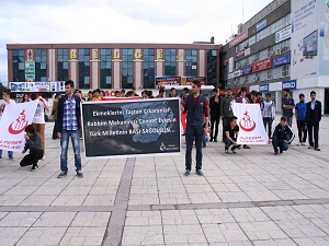 Erzincan da Soma için dualar edildi