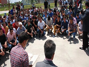 Soma için mevlit okundu, fidan dikildi