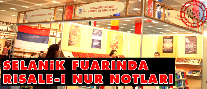 Selanik fuarında Risale-i Nur notları
