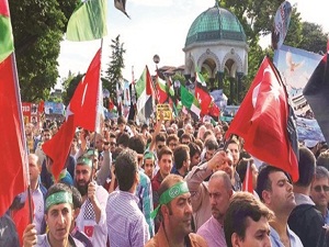 Mavi Marmara için insan seli