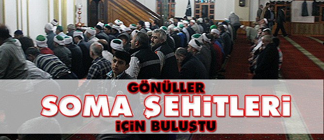 Gönüller Soma Şehitleri için buluştu