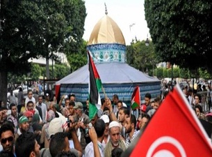 Tunuslular İsrail'e karşı böyle yürüdü