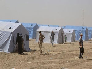 Musul'dan kaçanlar için çadır kuruluyor