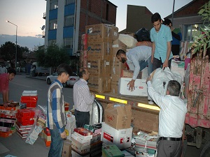 Yerköy Beşir Derneği'nden Suriyeli sığınmacılara gıda yardımı