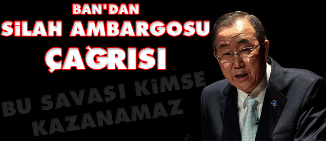Ban'dan silah ambargosu çağrısı