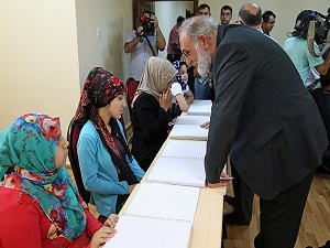 Görme engelliler Kur'an-ı Kerim öğreniyor