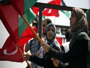 Gazze'deki gazetecilerden protesto