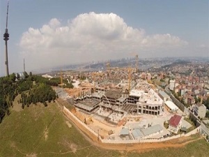 Çamlıca Camii yükselmeye başladı