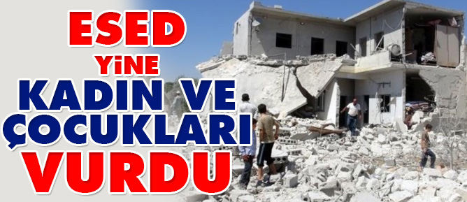 Esed kadın ve çocukları vurdu: 48 ölü