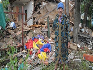 Slavyansk harabeye döndü