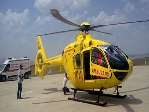Hava ambulansı hayat kurtarıyor