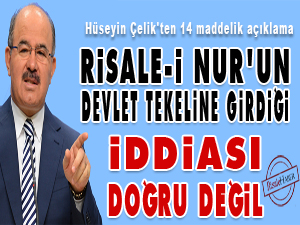 Risale-i Nur'un devlet tekeline girdiği iddiası doğru değil