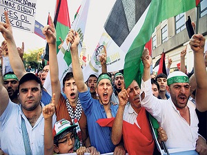 Taksim’de İsrail katliamına protesto