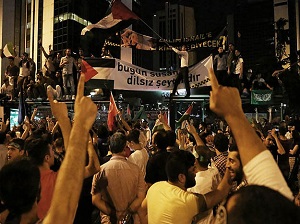 İstanbul'da İsrail protestosu
