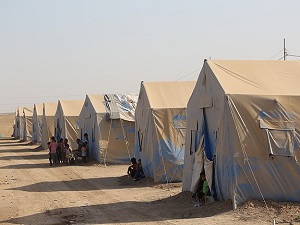 Kerkük'te sığınmacılar için çadır kamp kurulacak