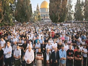 Kudüs'te onbinler tek yürek