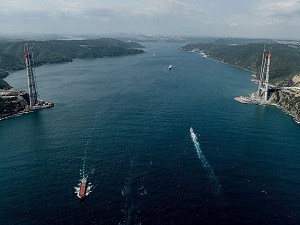 Yavuz Sultan Selim Köprüsü hızla yükseliyor