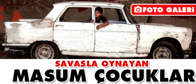 Savaşla oynayan masum çocuklar