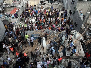 Gazze'de ölü sayısı 1886'ya yükseldi