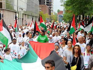 Brüksel'de Filistin için Beyaz Yürüyüş