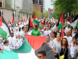 Brüksel'de Filistin için Beyaz Yürüyüş