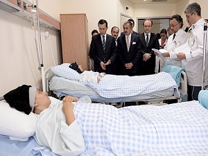 Getirilen Filistinli yaralıların bilinçleri açık