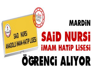 Mardin Said Nursi İHL öğrenci alıyor