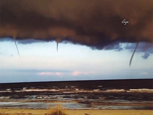 İsveç’te üçüz hortum