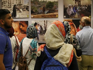 'Tüm Mazlumlar İçin Sesini Yükselt' sergisine yoğun ilgi