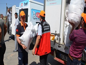 Şanlıurfa'ya sığınan Yezidilere yardım