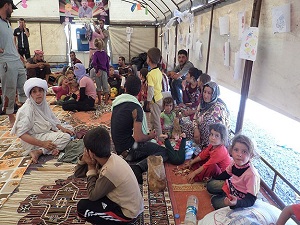 Yezidilere destek için İsviçre'den geldi