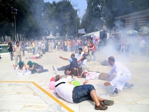 Eyüp Sultan'da Gazze'ye Yardım Sokağı kuruldu