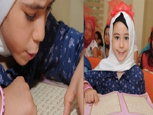 Okuma yazmadan önce Kur'an-ı Kerim öğrendi