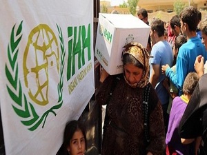 İHH'dan Türkmen ailelere gıda yardımı