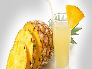 Ananas suyu için güzelleşin