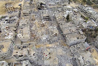 Gazze'deki yıkım havadan görüntülendi