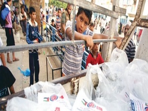 Gazze'ye 15 milyon $ yardım