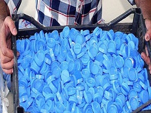 Üç yılda 400 ton plastik kapak toplandı